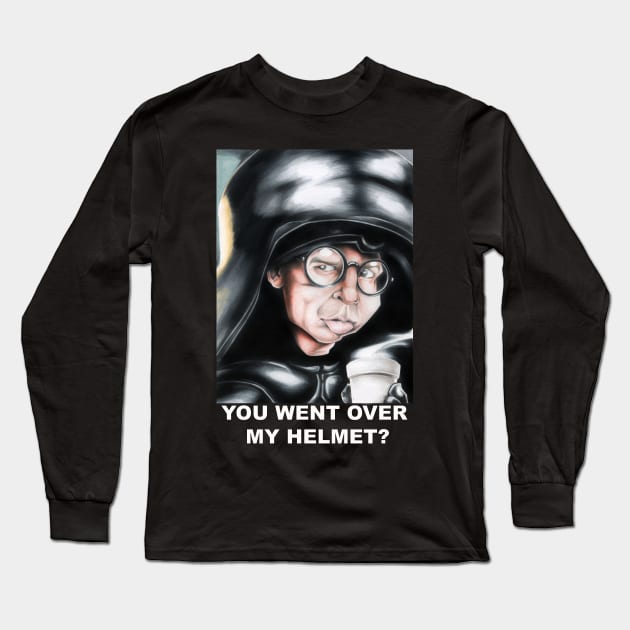 Dark Helmet Long Sleeve T-Shirt by EdsThreads